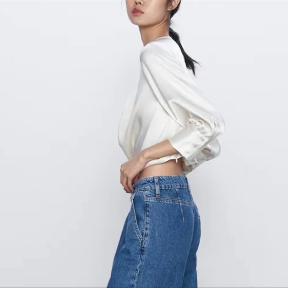 - Zara silk cropped blouse - Picture 7 of 12